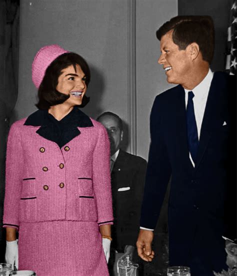 jackie kennedy chanel suit|jfk wife dress blood.